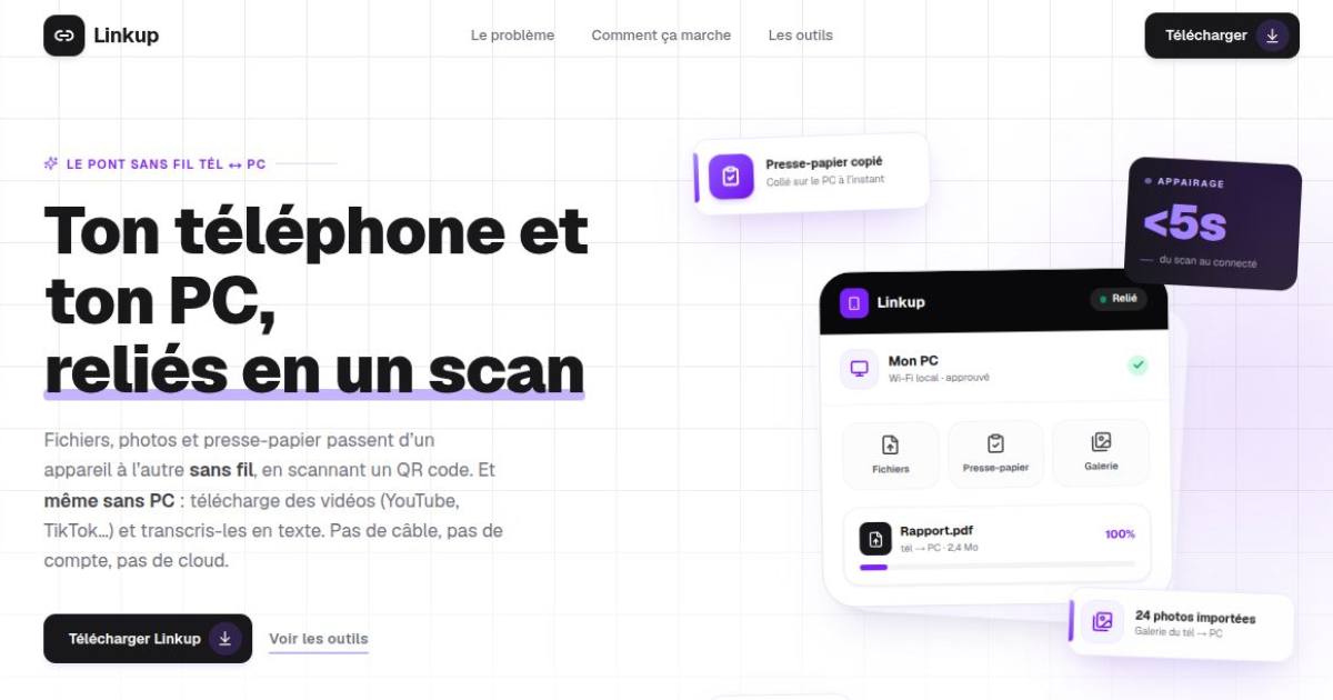 Linkup — Hub cross-device sécurisé